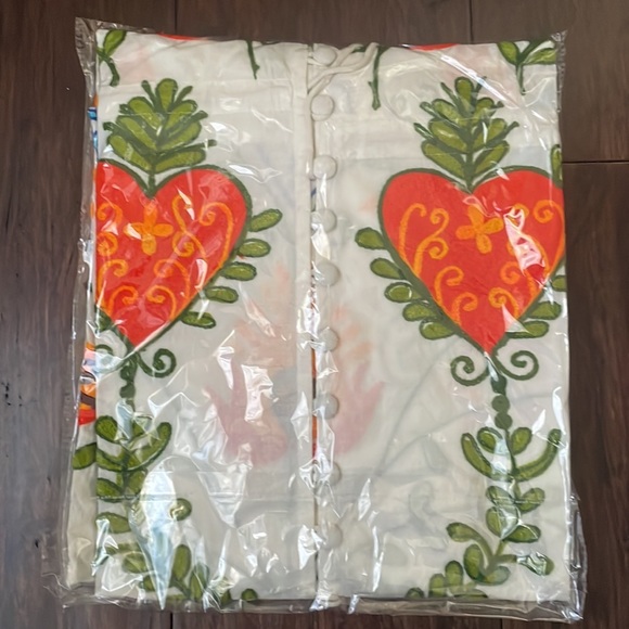 (Last 1) 💗Fleurs et oiseaux bohemian button embroidered kimono dress - Picture 6 of 9